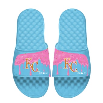 Unisex ISlide Blue Kansas City Royals  Ice Cream Drip Slide Sandals
