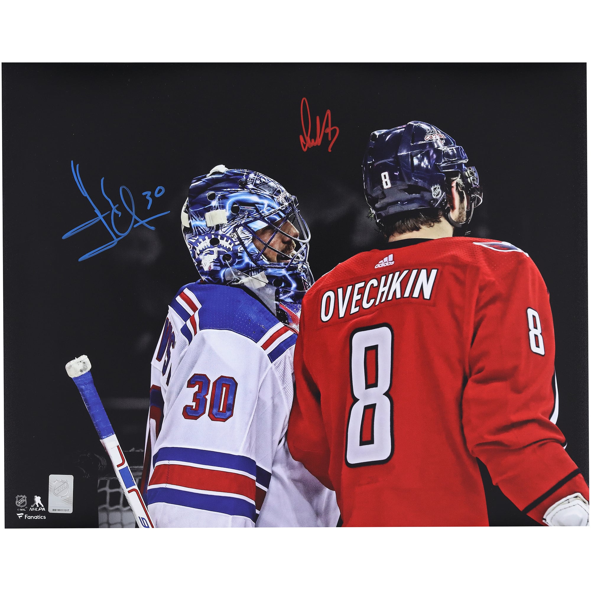 Alex Ovechkin & Henrik Lundqvist Autographed 16" x 20" Spotlight Photograph