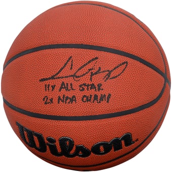 Chris Bosh Miami Heat Autographed Wilson Authentic Series Indoor/Outdoor Basketball with "11X All-Star and 2X NBA Champ" Inscription