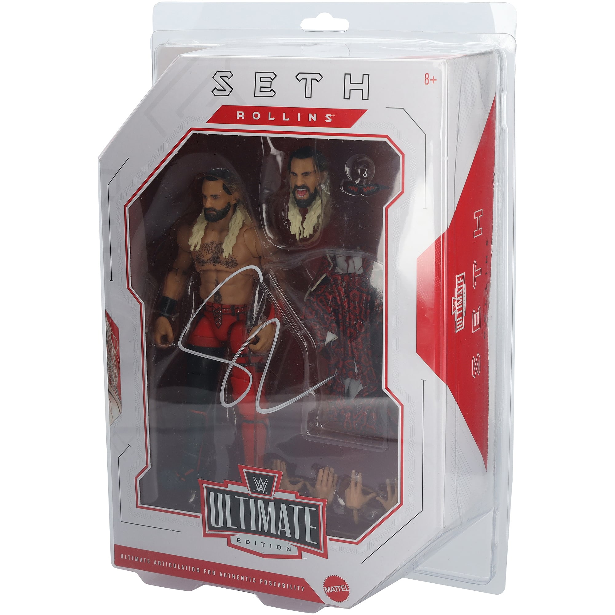 Seth "Freakin" Rollins WWE Autographed Mattel Ultimate Edition Wave 30 Action Figure