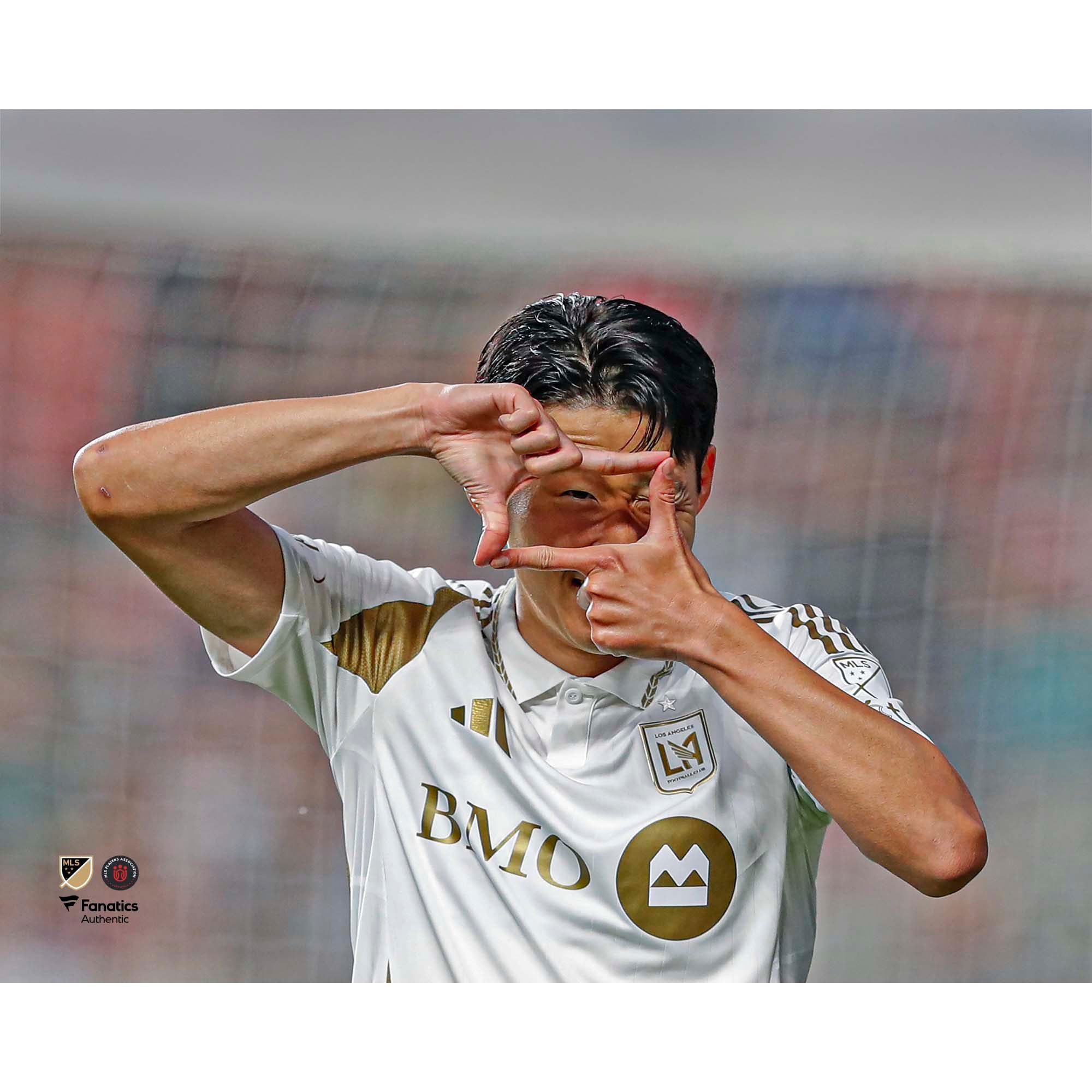Son Heung-Min LAFC Unsigned Camera Goal Celebration Photograph