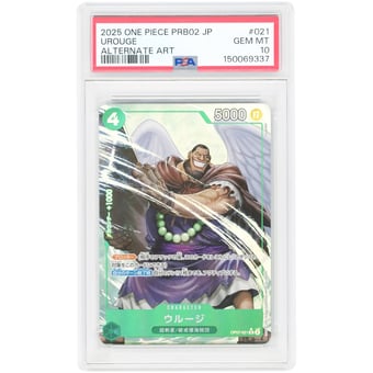 Urouge 2025 One Piece PRB02 One Piece Card the Best Vol. 2 Japanese Parallel #OP07-021 PSA Authenticated 10 Card