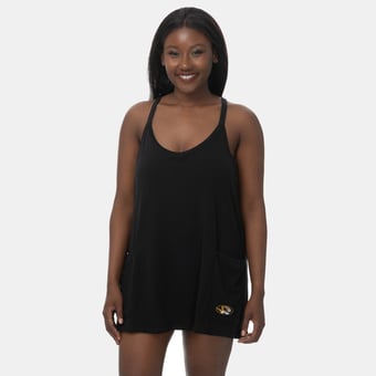 Women's ZooZatz Black Missouri Tigers Active Pocketed Tri-Blend Skort Dress