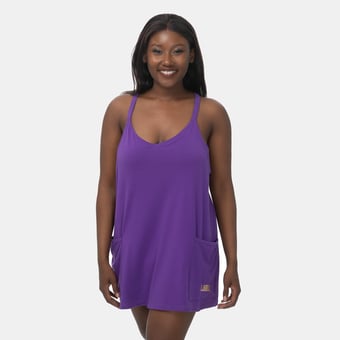 Women's ZooZatz Purple LSU Tigers Active Pocketed Skort Dress