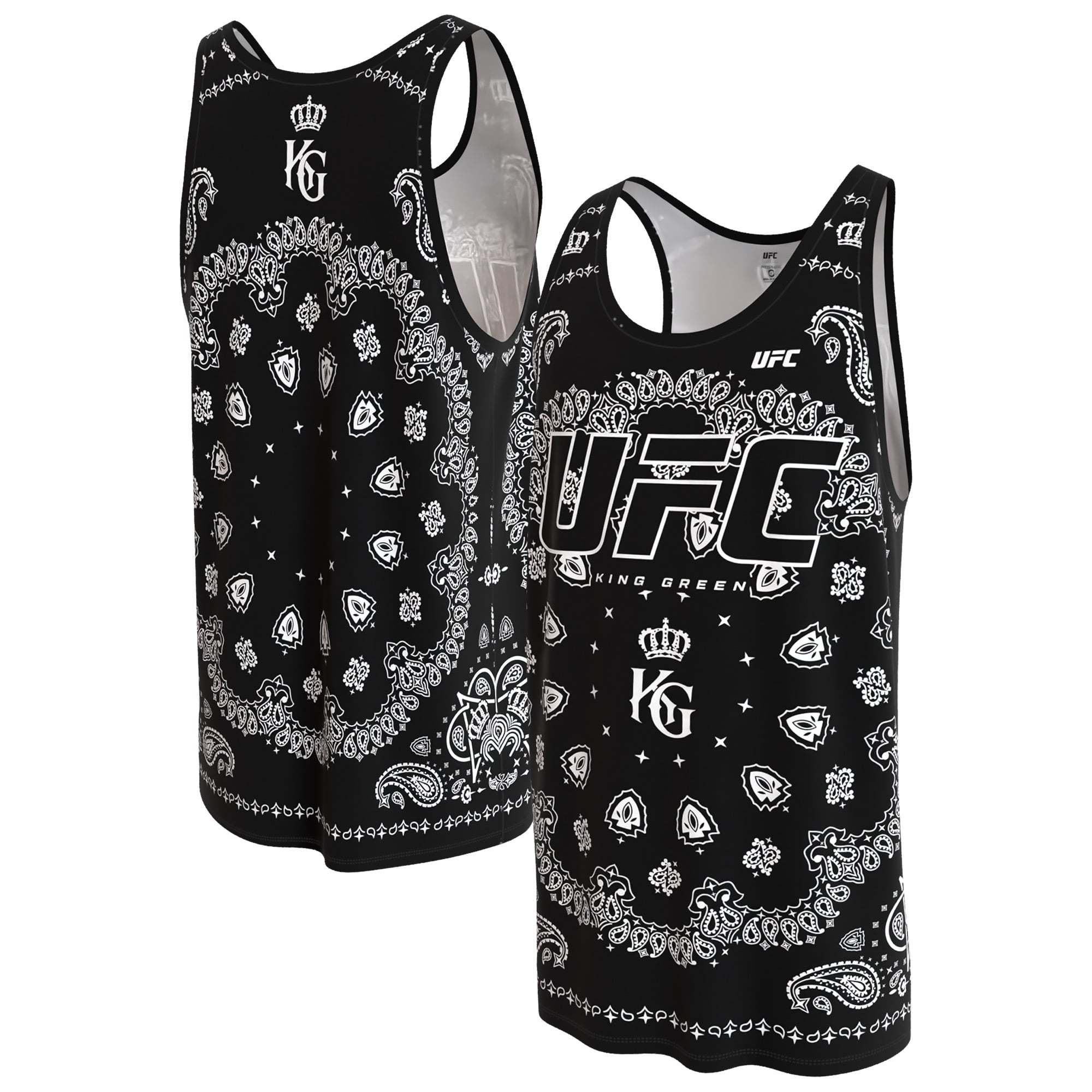 Men's ProSphere Black King Green UFC Tank Top