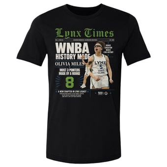 Men's 500 Level Olivia Miles Black Minnesota Lynx History Made T-Shirt