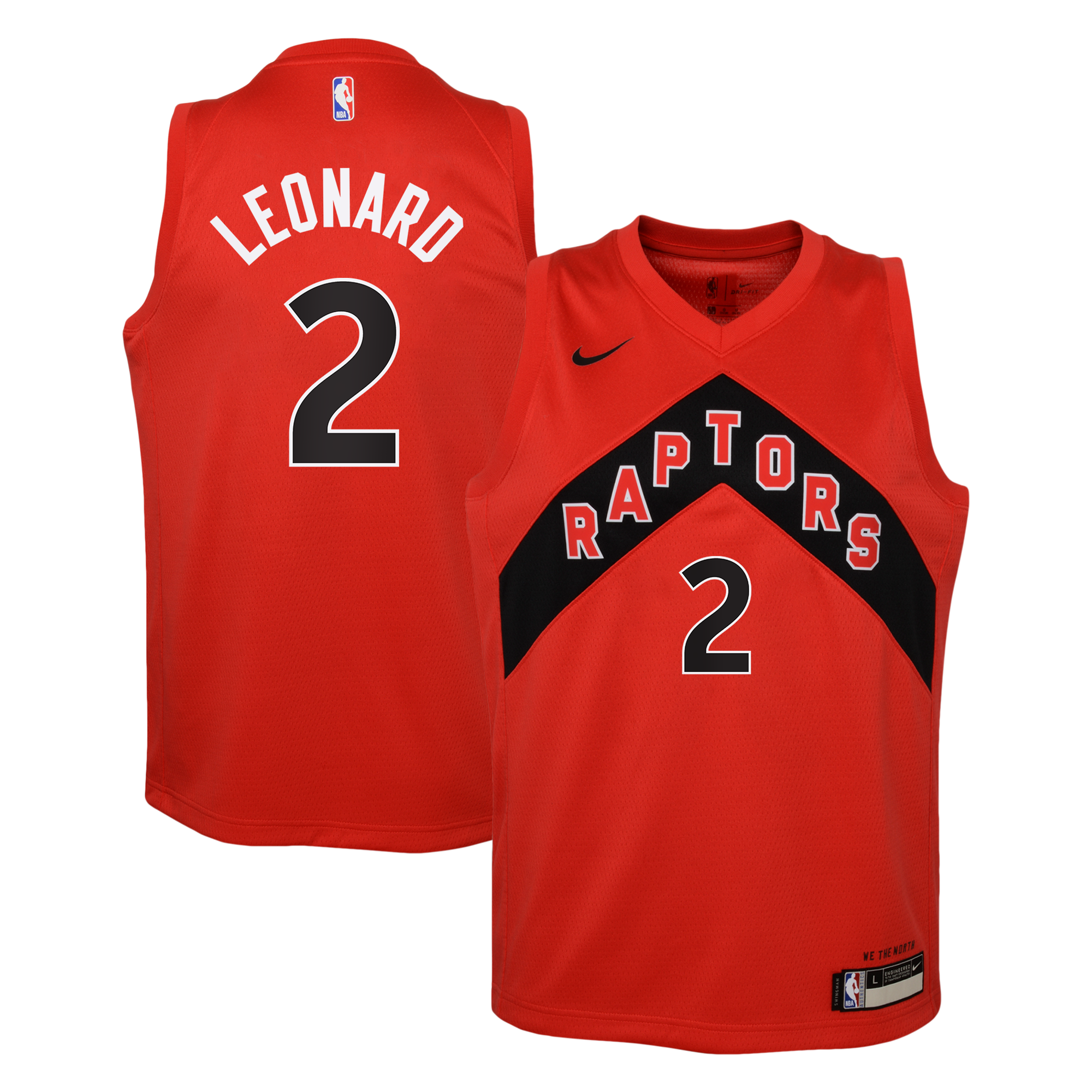 Camiseta Nike Icon Edition Swingman de los Toronto Raptors - Roja - Kawhi Leonard - Juvenil
