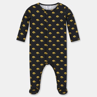 Newborn & Infant ZooZatz Black Iowa Hawkeyes Magnetic Closure Sleeper