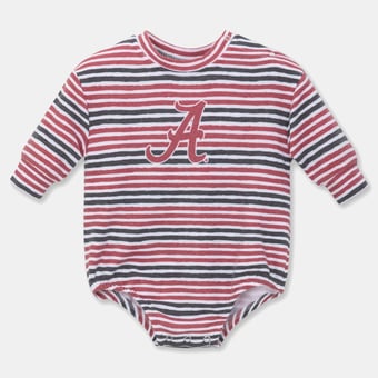 Newborn & Infant ZooZatz Crimson Alabama Crimson Tide Cozy Fleece Bodysuit