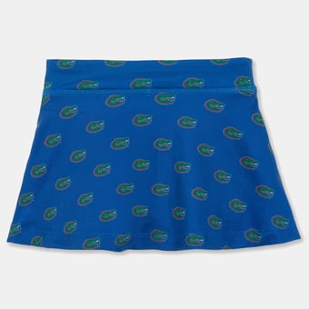 Girls Toddler ZooZatz Royal Florida Gators All-Over Print Tennis Skort