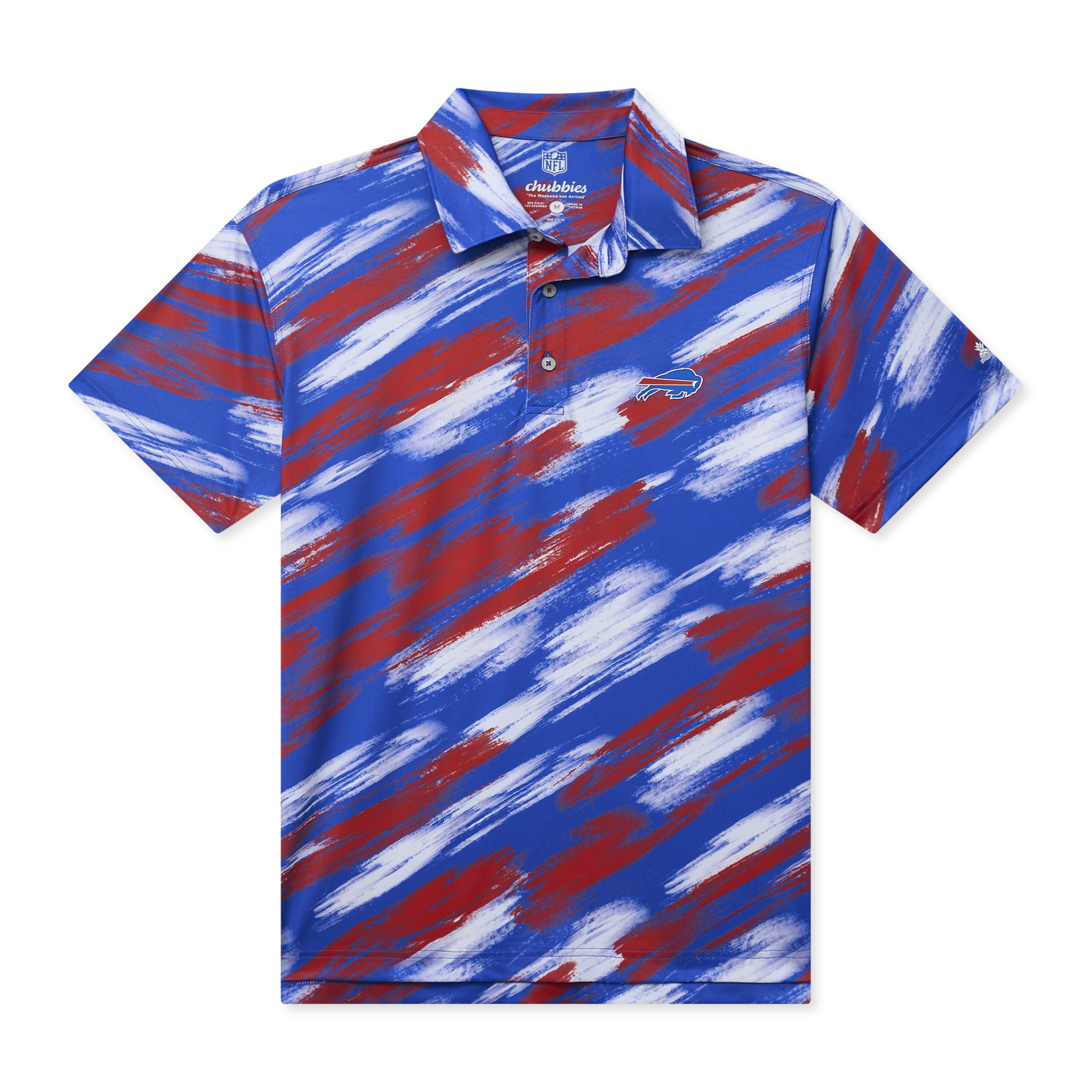 Men's Chubbies Royal Buffalo Bills Color Blitz Polo