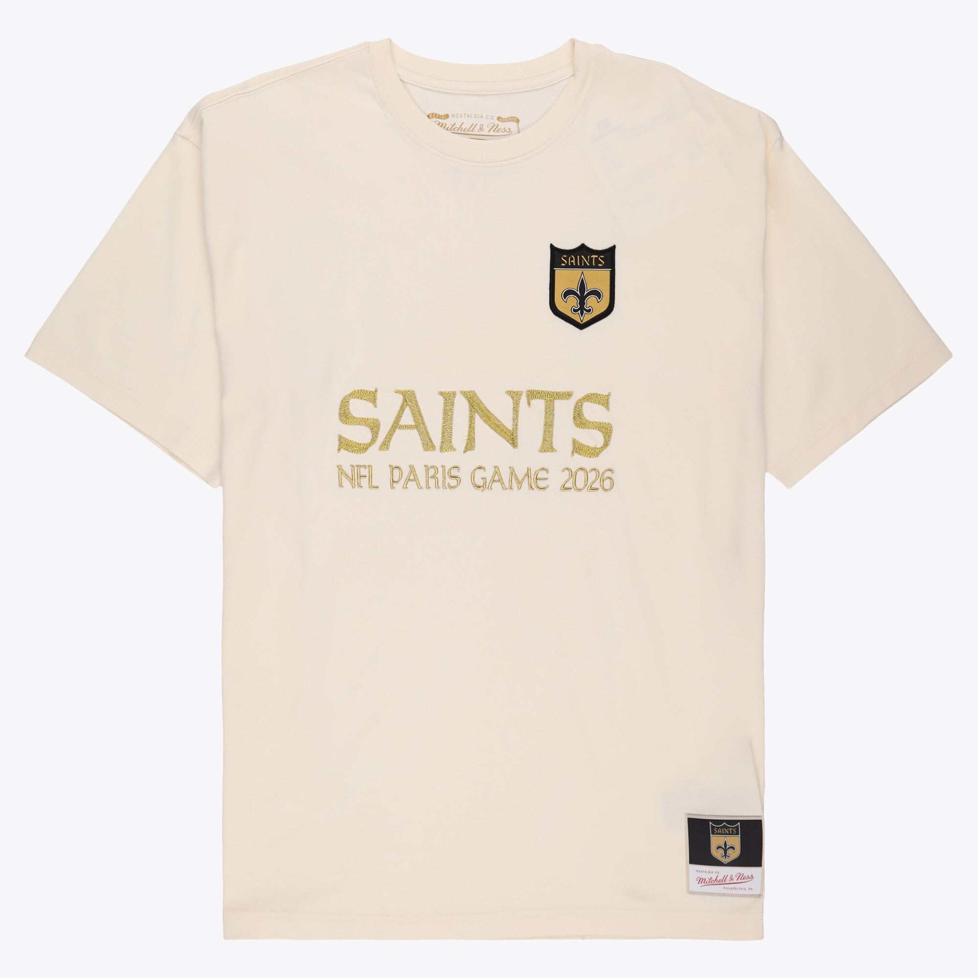 New Orleans Saints Mitchell & Ness International Games 2026 T-Shirt - Herren