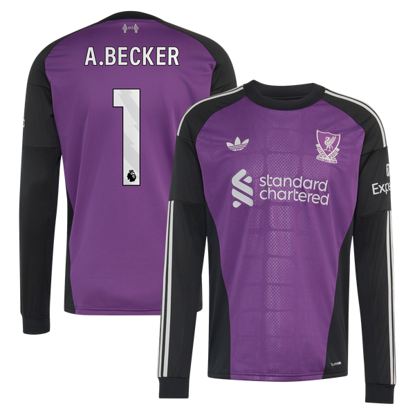 Maillot Gardien Extérieur Liverpool adidas 26/27 - Manches longues avec flocage A.Becker 1