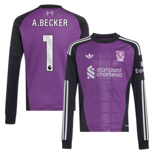 Maillot Gardien Extérieur Liverpool adidas 26/27 - Enfant - Manches longues avec flocage A.Becker 1, vue 2