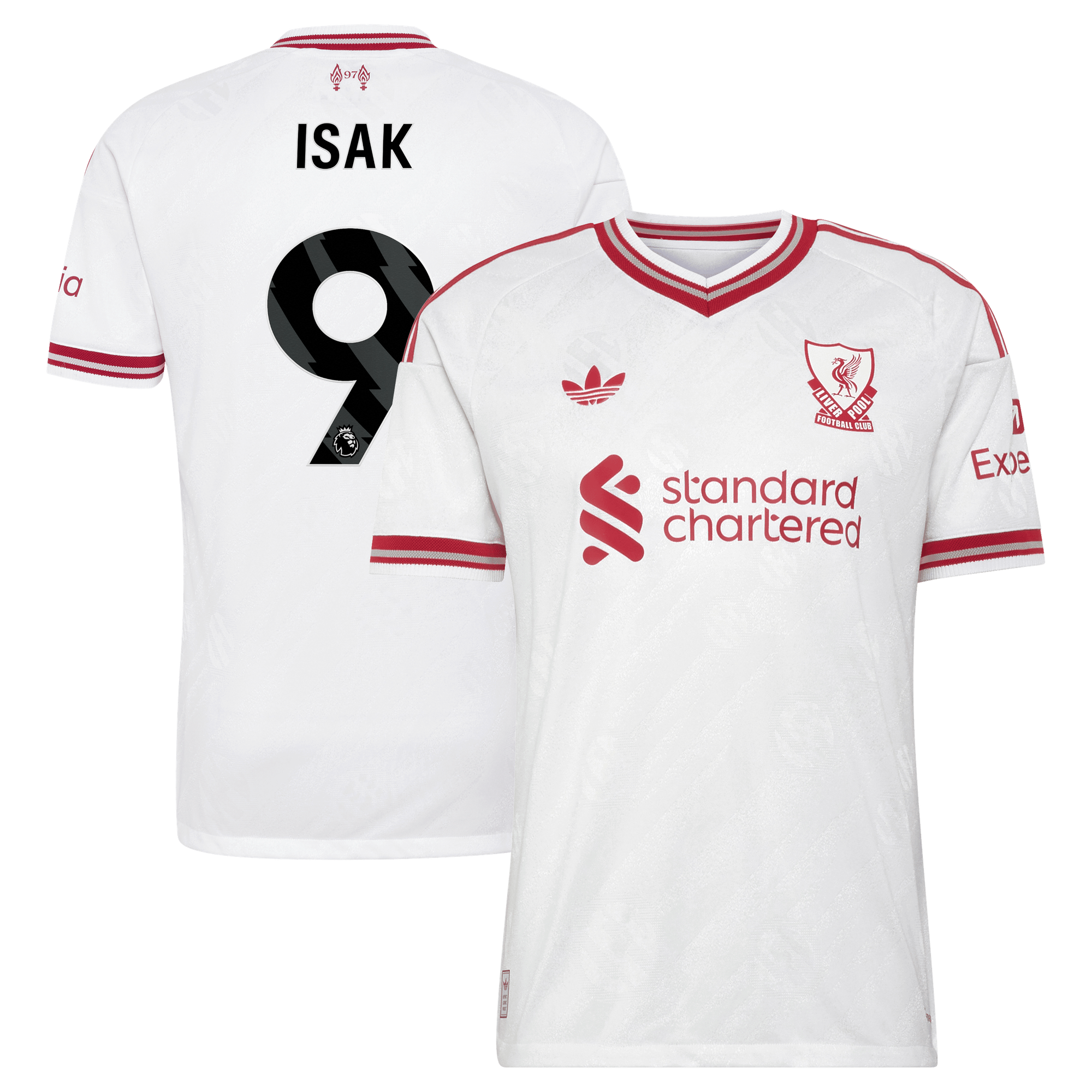 Maillot Extérieur Liverpool adidas Authentic 26/27 avec flocage Isak 9