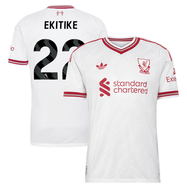 Maillot Extérieur Liverpool adidas Authentic 26/27 avec flocage Ekitike 22