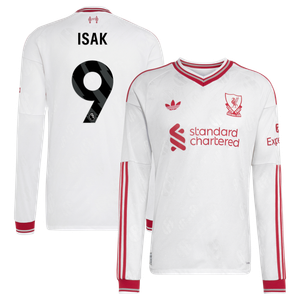 Maillot Extérieur Liverpool adidas Authentic 26/27 - Manches longues avec flocage Isak 9, vue 2