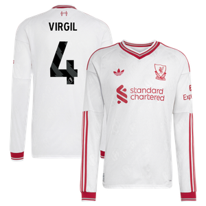 Maillot Extérieur Liverpool adidas Authentic 26/27 - Manches longues avec flocage Virgil 4, vue 2