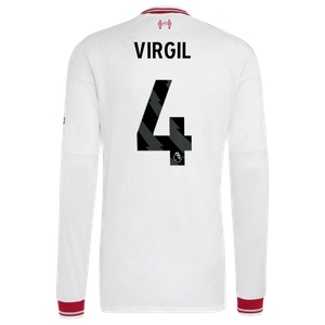 Maillot Extérieur Liverpool adidas Authentic 26/27 - Manches longues avec flocage Virgil 4, vue 4