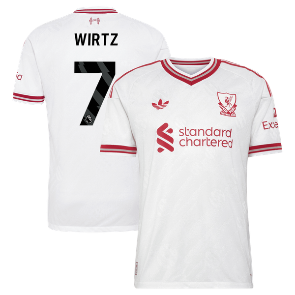 Maillot Extérieur Liverpool adidas Authentic 26/27 avec flocage Wirtz 7