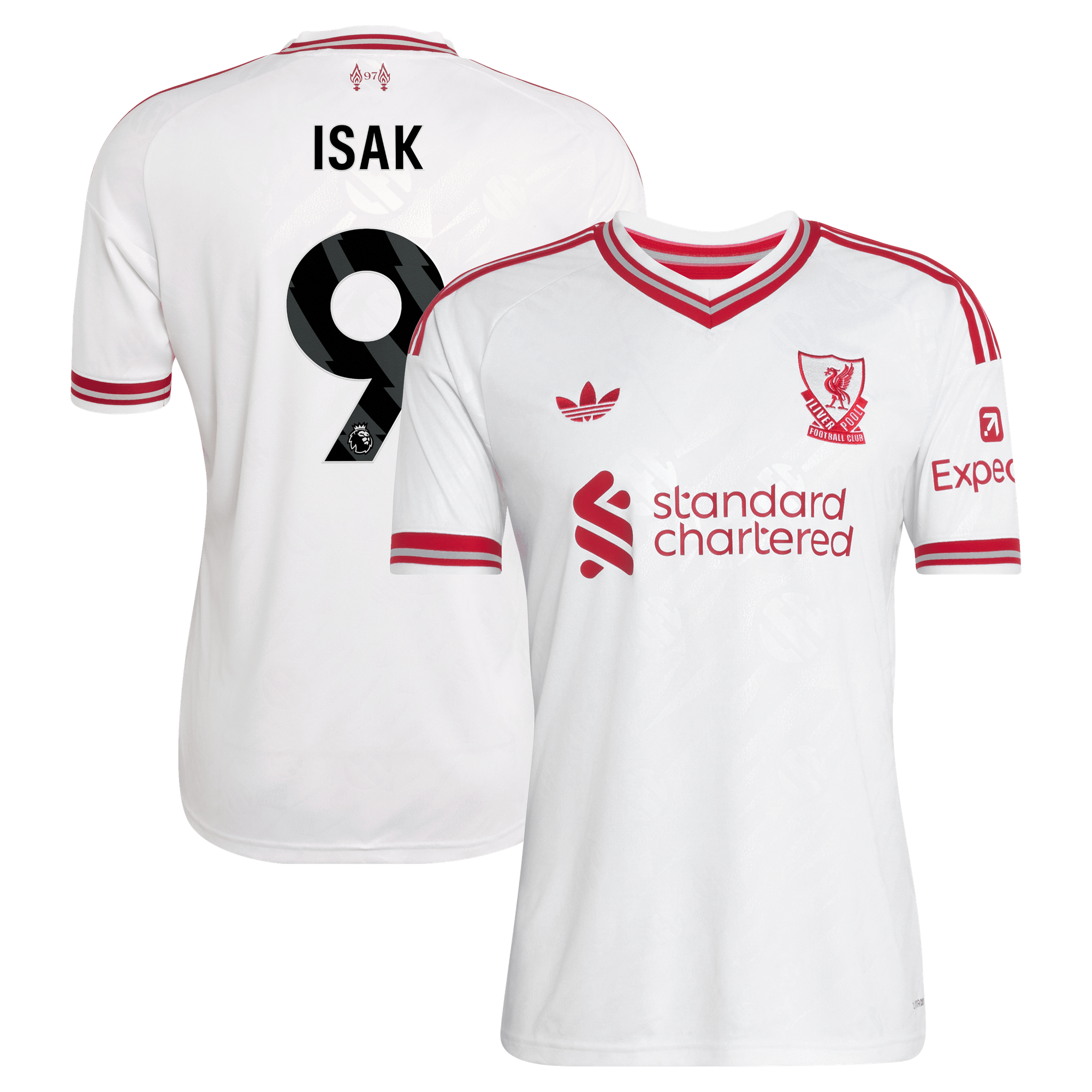 Maillot Extérieur Liverpool adidas 26/27 avec flocage Isak 9
