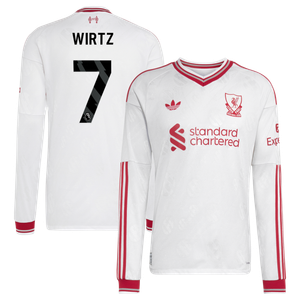 Maillot Extérieur Liverpool adidas Authentic 26/27 - Manches longues avec flocage Wirtz 7, vue 2