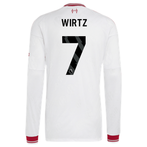Maillot Extérieur Liverpool adidas Authentic 26/27 - Manches longues avec flocage Wirtz 7, vue 4