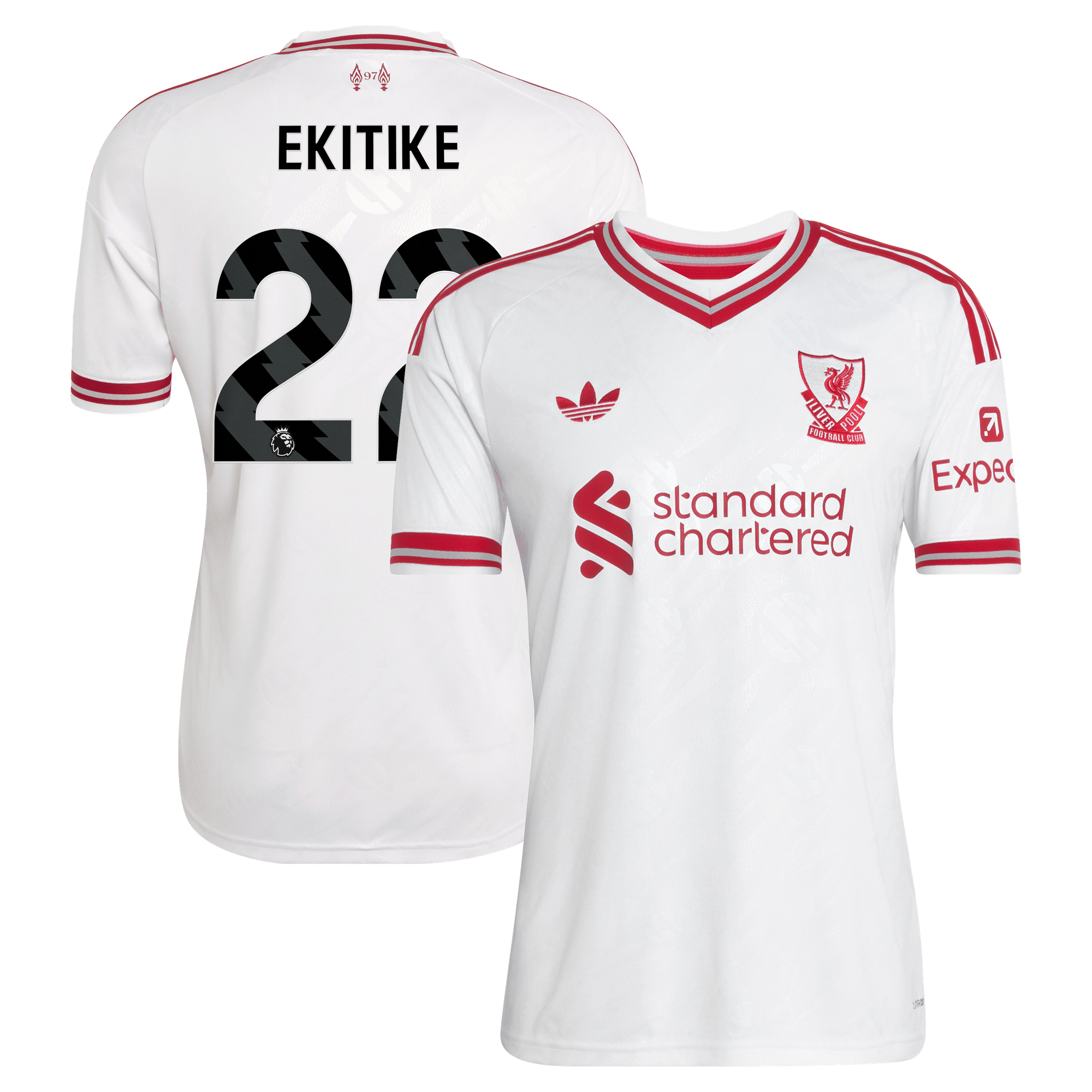Maillot Extérieur Liverpool adidas 26/27 avec flocage Ekitike 22