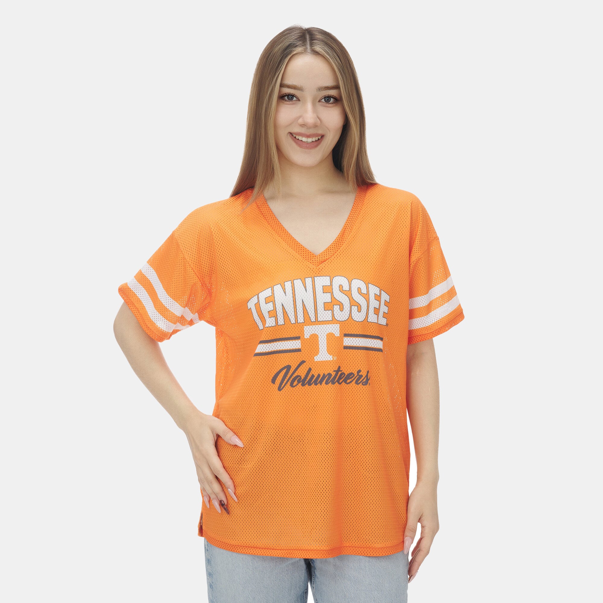 Women's ZooZatz Tennessee Orange Tennessee Volunteers Mesh Jersey Kickoff T-Shirt