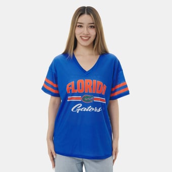 Women's ZooZatz Royal Florida Gators Mesh Jersey Kickoff T-Shirt