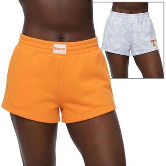 Women's ZooZatz  Tennessee Orange/Gray Tennessee Volunteers Two-Pack Knockout Shorts Set