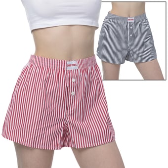 Women's ZooZatz  Red/Black Ohio State Buckeyes Two-Pack Boxer Shorts Set