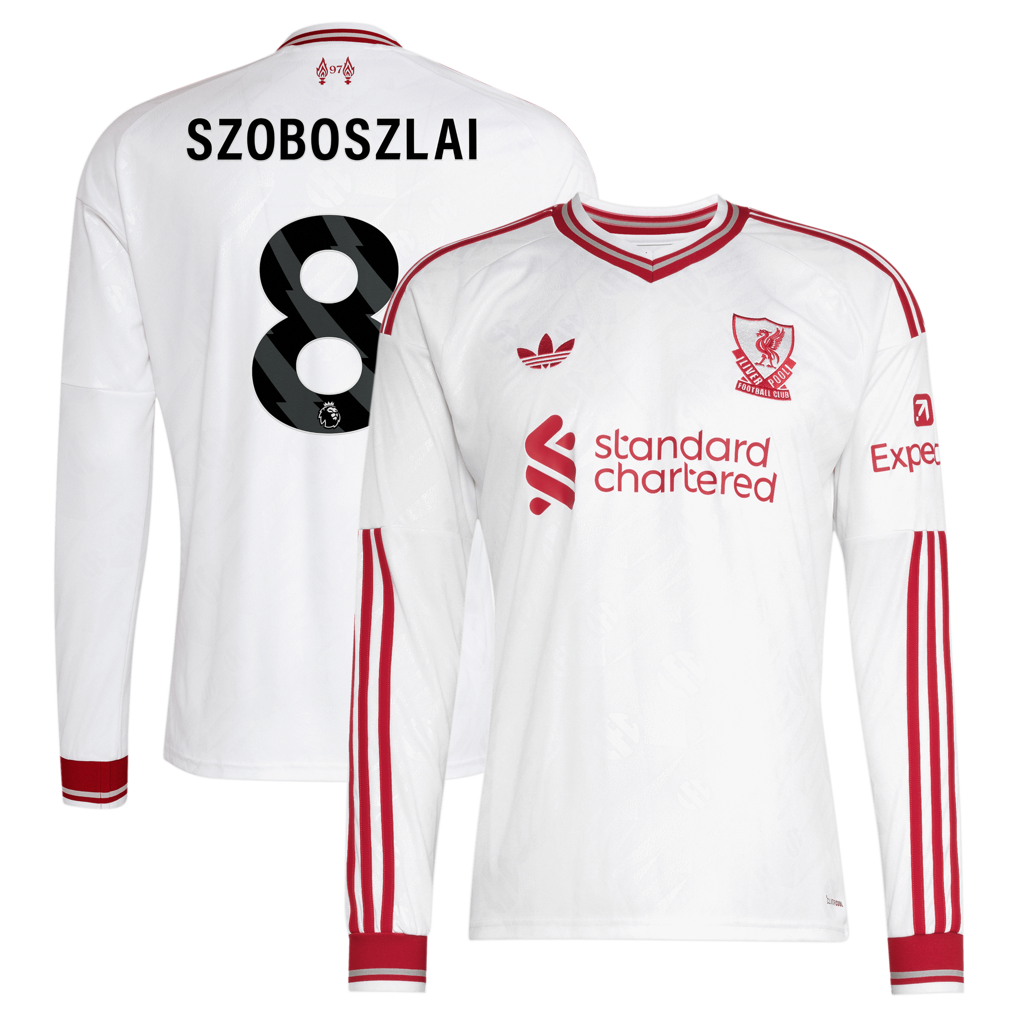 Maillot Extérieur Liverpool adidas 26/27 - Enfant - Manches longues avec flocage Szoboszlai 8