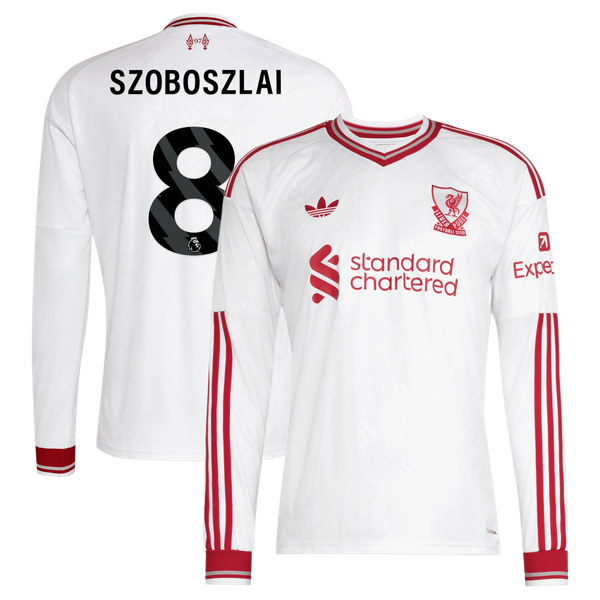 Maillot Extérieur Liverpool adidas 26/27 - Enfant - Manches longues avec flocage Szoboszlai 8