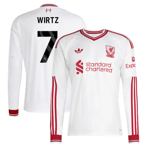 Maillot Extérieur Liverpool adidas 26/27 - Enfant - Manches longues avec flocage Wirtz 7, vue 2