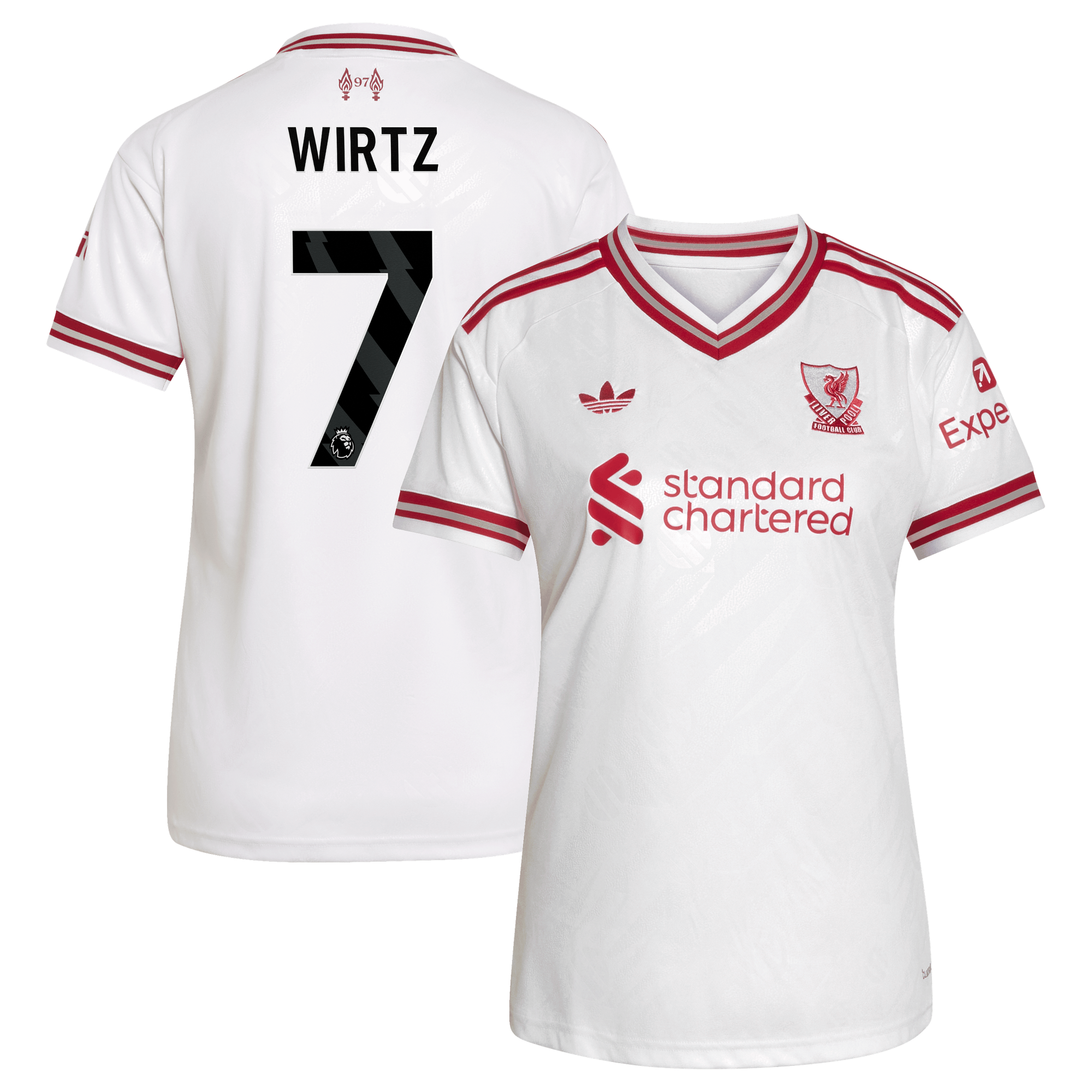 Maillot Extérieur Liverpool adidas 26/27 - Femme avec flocage Wirtz 7