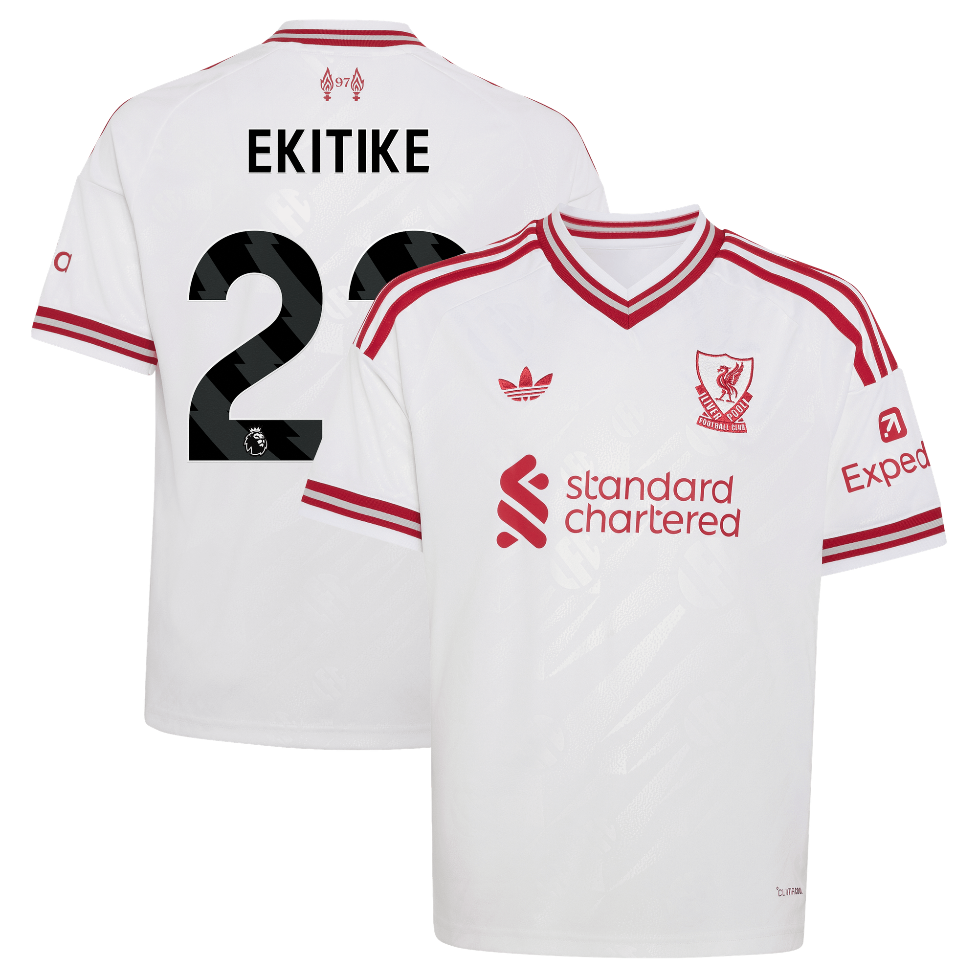 Maillot Extérieur Liverpool adidas 26/27 - Enfant avec flocage Ekitike 22