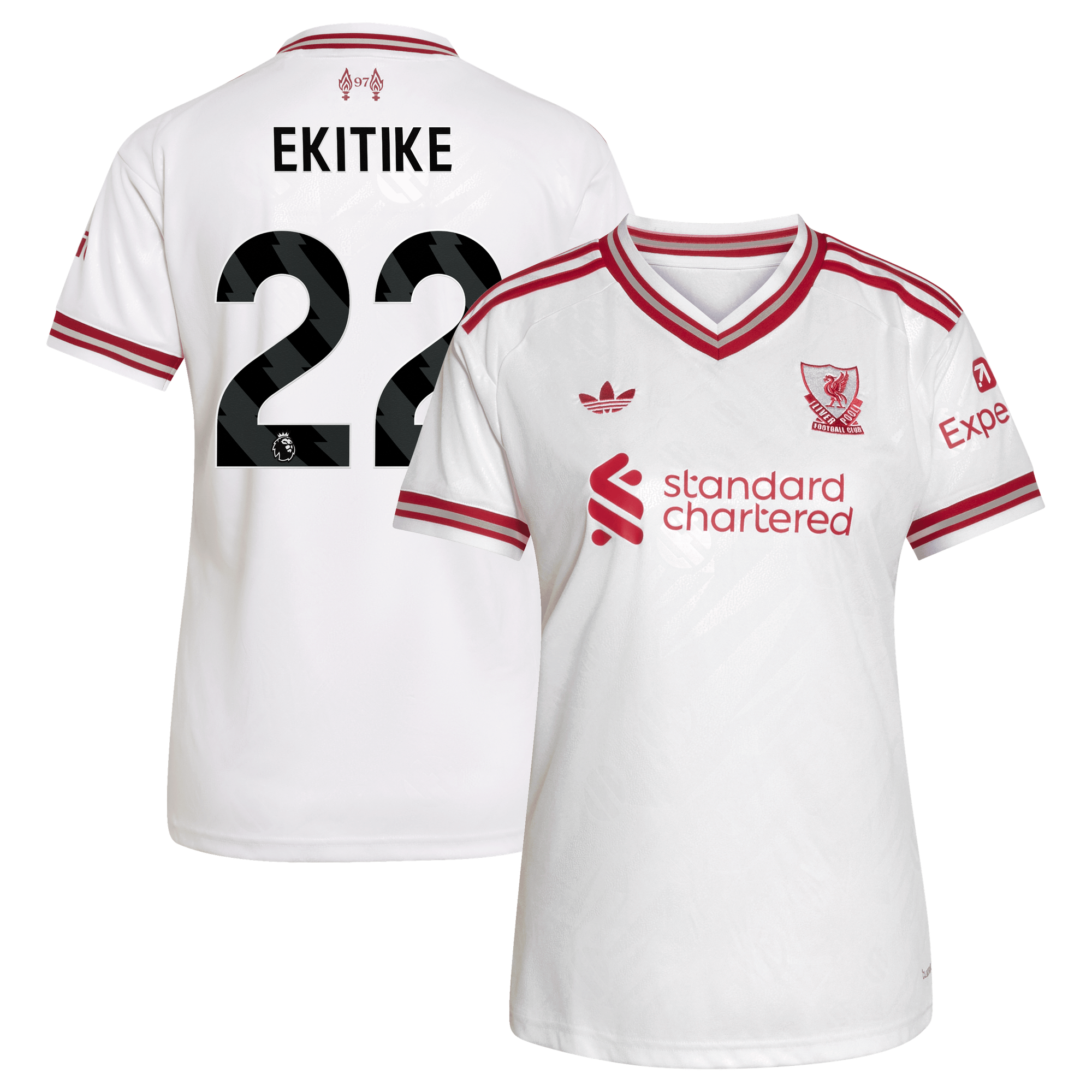 Maillot Extérieur Liverpool adidas 26/27 - Femme avec flocage Ekitike 22