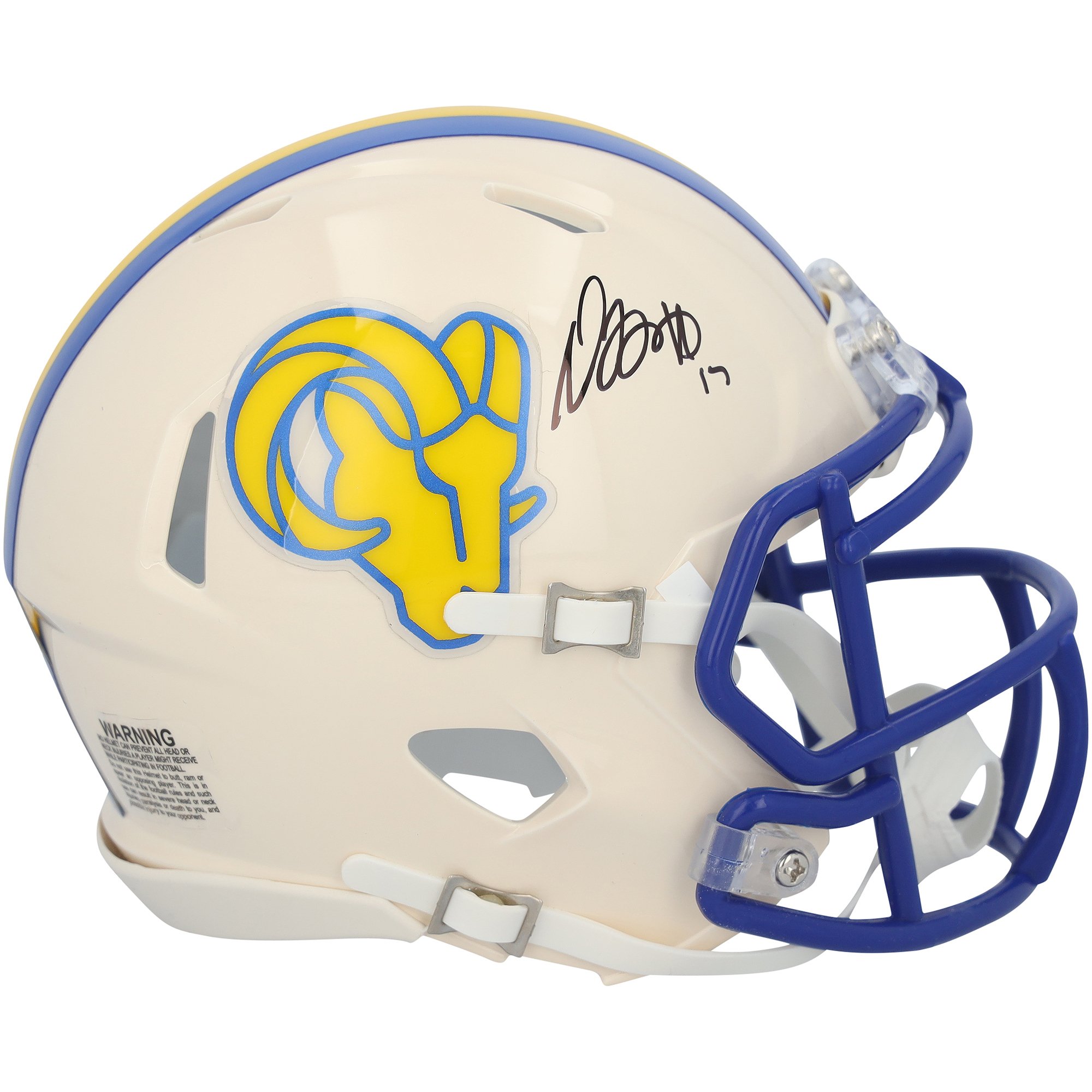 Davante Adams Los Angeles Rams Autographed Riddell Retro Speed Mini Helmet