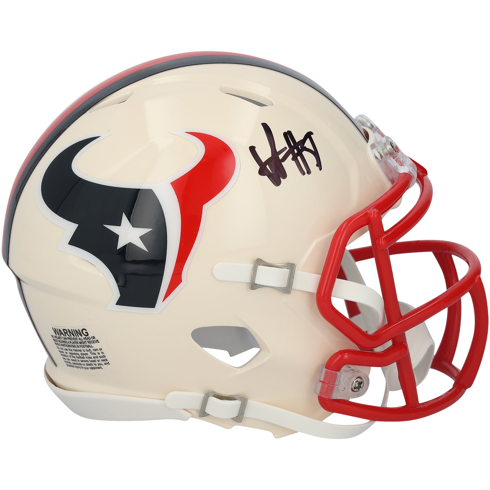 Casco mini Riddell Retro Speed ​​autografato da Will Anderson Jr. degli Houston Texans.
