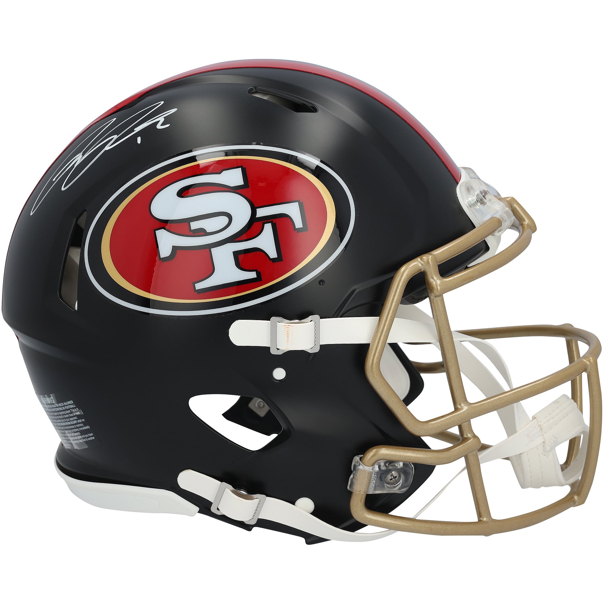 Casco autentico Riddell Rivalry Speed ​​autografato da Ricky Pearsall dei San Francisco 49ers.