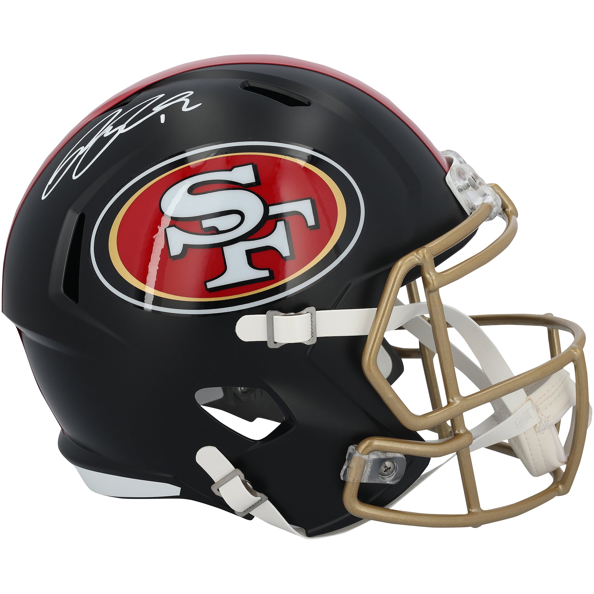 Casco replica Riddell Rivalry Speed ​​autografato da Ricky Pearsall dei San Francisco 49ers.