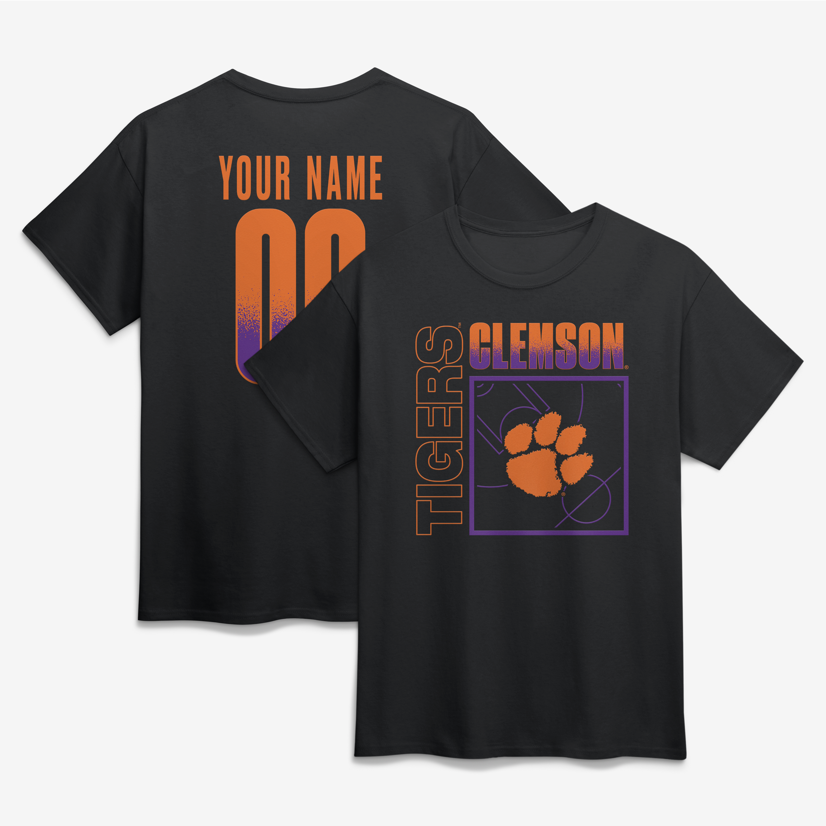 Men’s Black Clemson Tigers Home Court Pop Personalized Any Name & Number T-Shirt Men’s Black Clemson Tigers Home Court Pop Personalized Any Name & Number T-Shirt