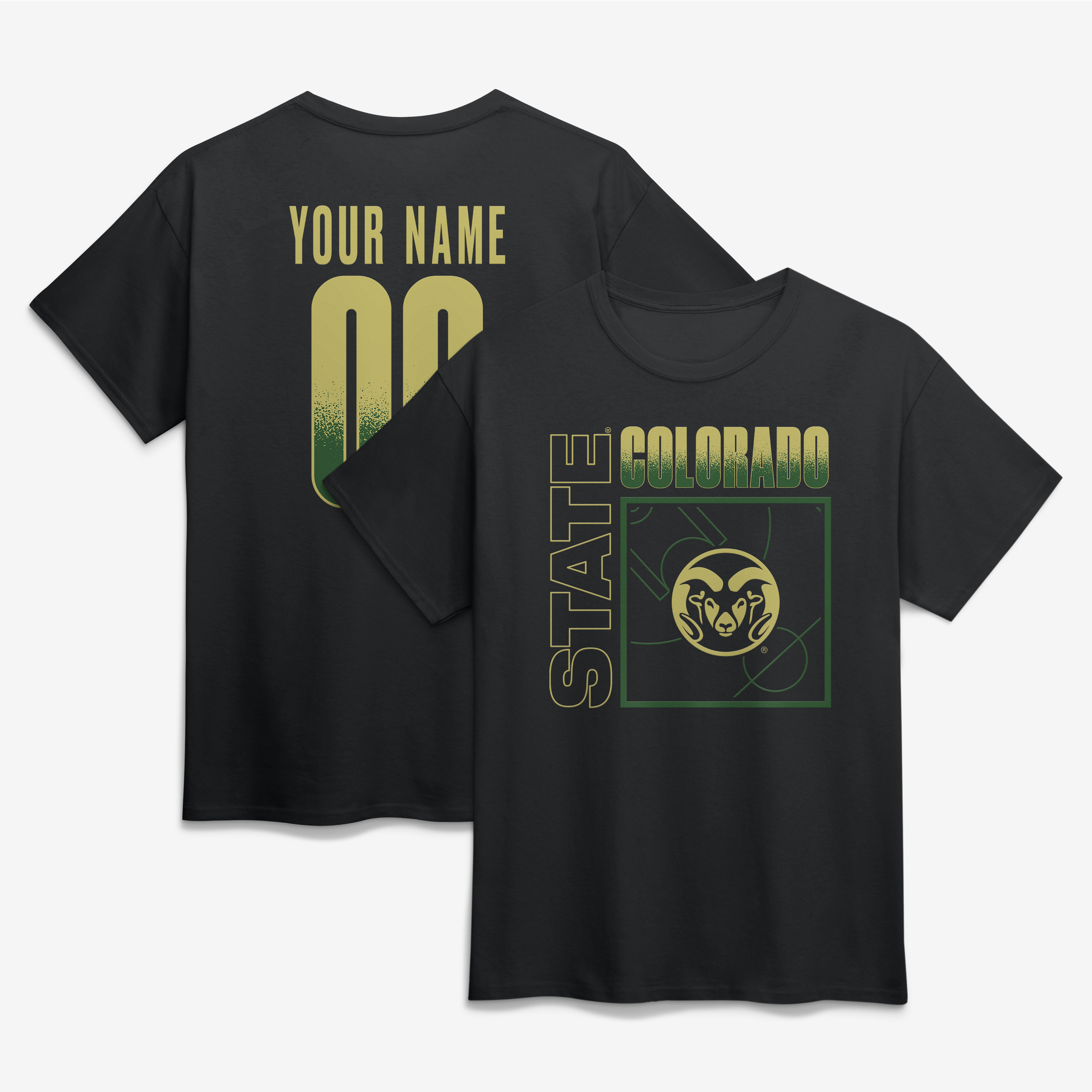 Men’s Black Colorado State Rams Home Court Pop Personalized Any Name & Number T-Shirt Men’s Black Colorado State Rams Home Court Pop Personalized Any Name & Number T-Shirt