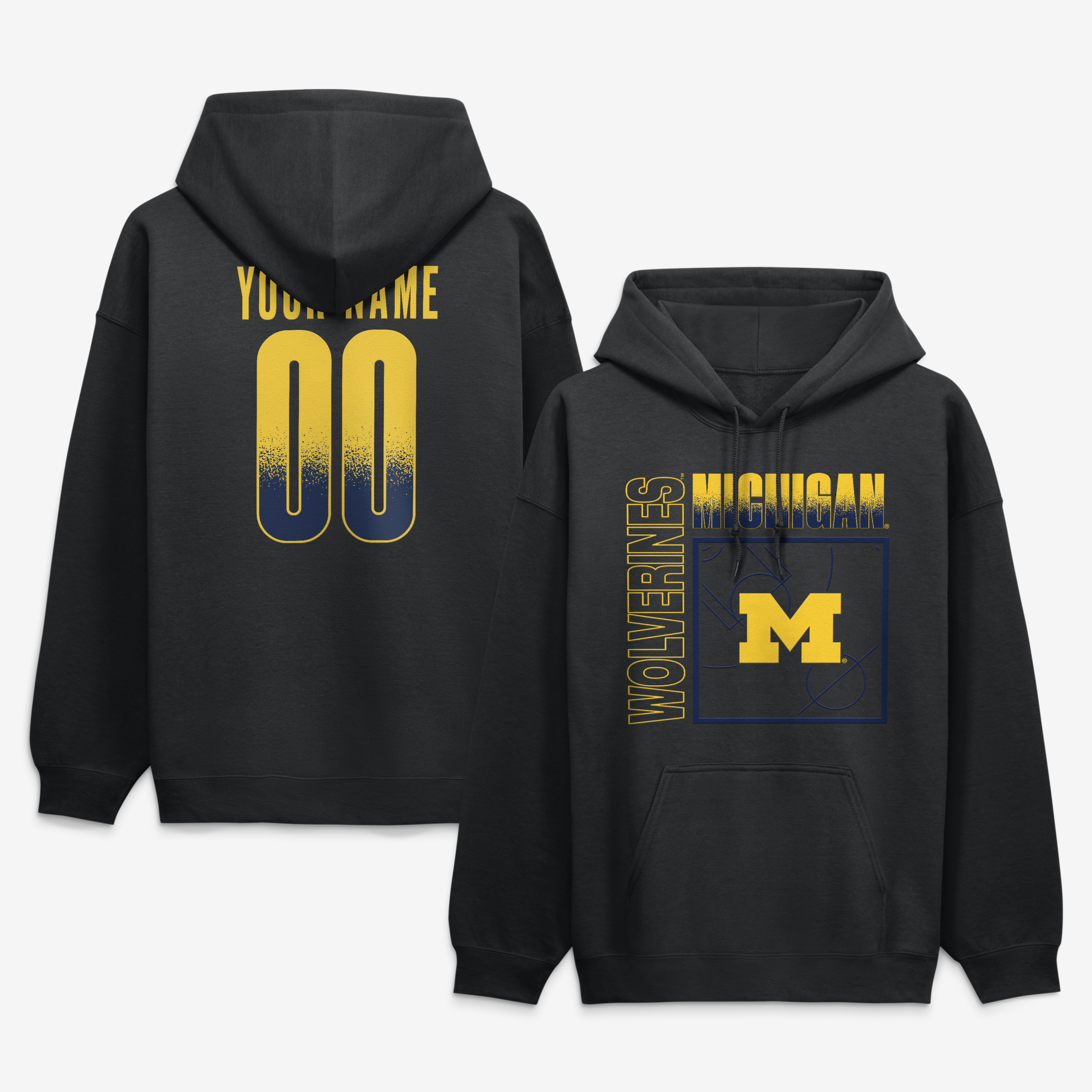 Men’s Black Michigan Wolverines Home Court Pop Personalized Any Name & Number Hoodie Men’s Black Michigan Wolverines Home Court Pop Personalized Any Name & Number Hoodie