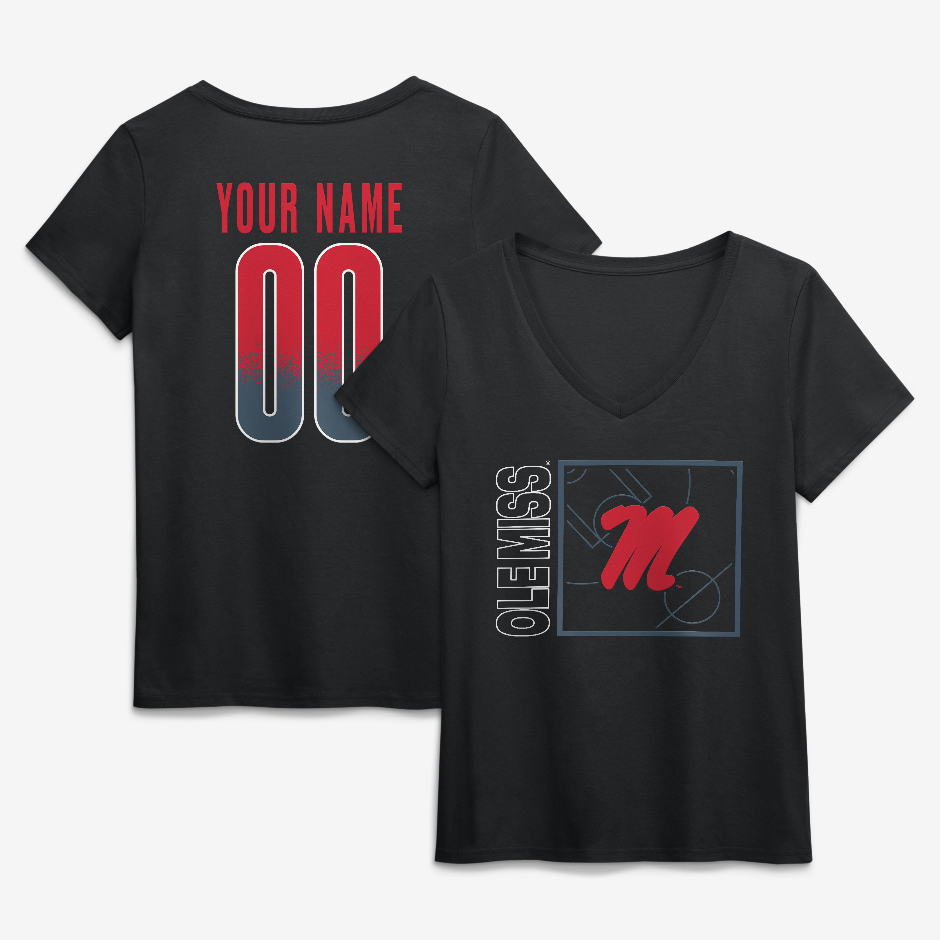 Women’s Black Ole Miss Rebels Home Court Pop Personalized Any Name & Number V-Neck T-Shirt Women’s Black Ole Miss Rebels Home Court Pop Personalized Any Name & Number V-Neck T-Shirt