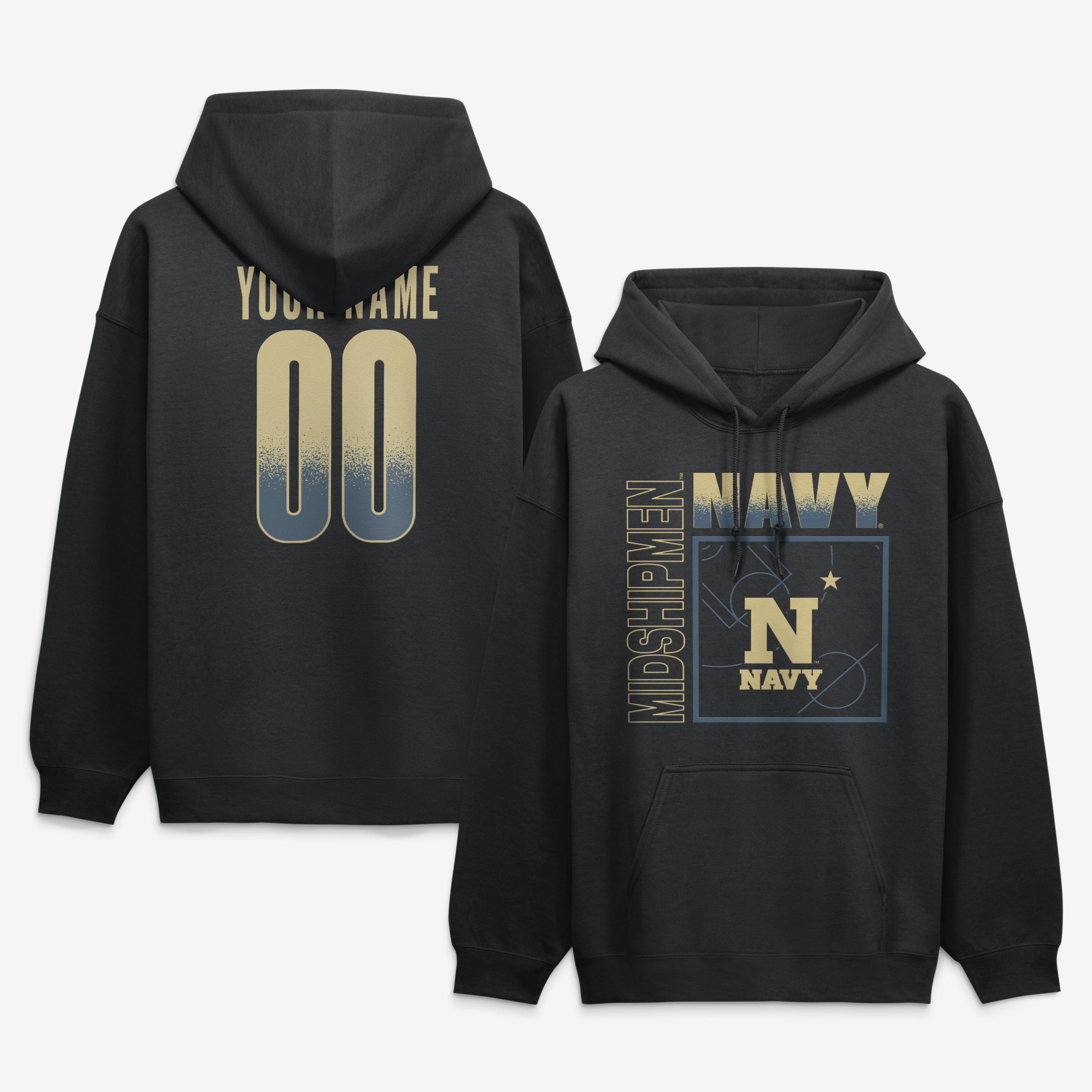 Men’s Black Navy Midshipmen Big & Tall Home Court Pop Personalized Any Name & Number Hoodie Men’s Black Navy Midshipmen Big & Tall Home Court Pop Personalized Any Name & Number Hoodie