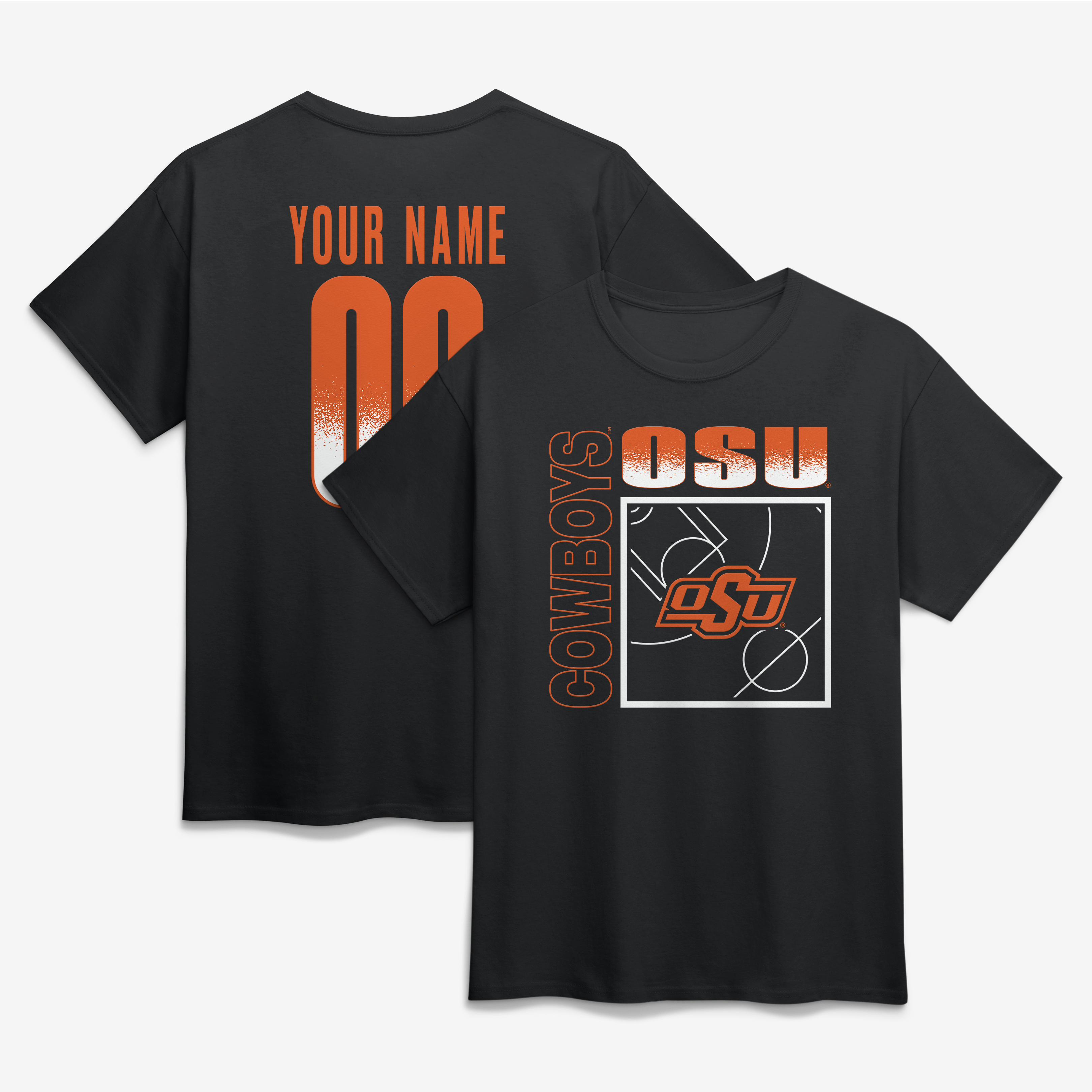 Men’s Black Oklahoma State Cowboys Home Court Pop Personalized Any Name & Number T-Shirt Men’s Black Oklahoma State Cowboys Home Court Pop Personalized Any Name & Number T-Shirt