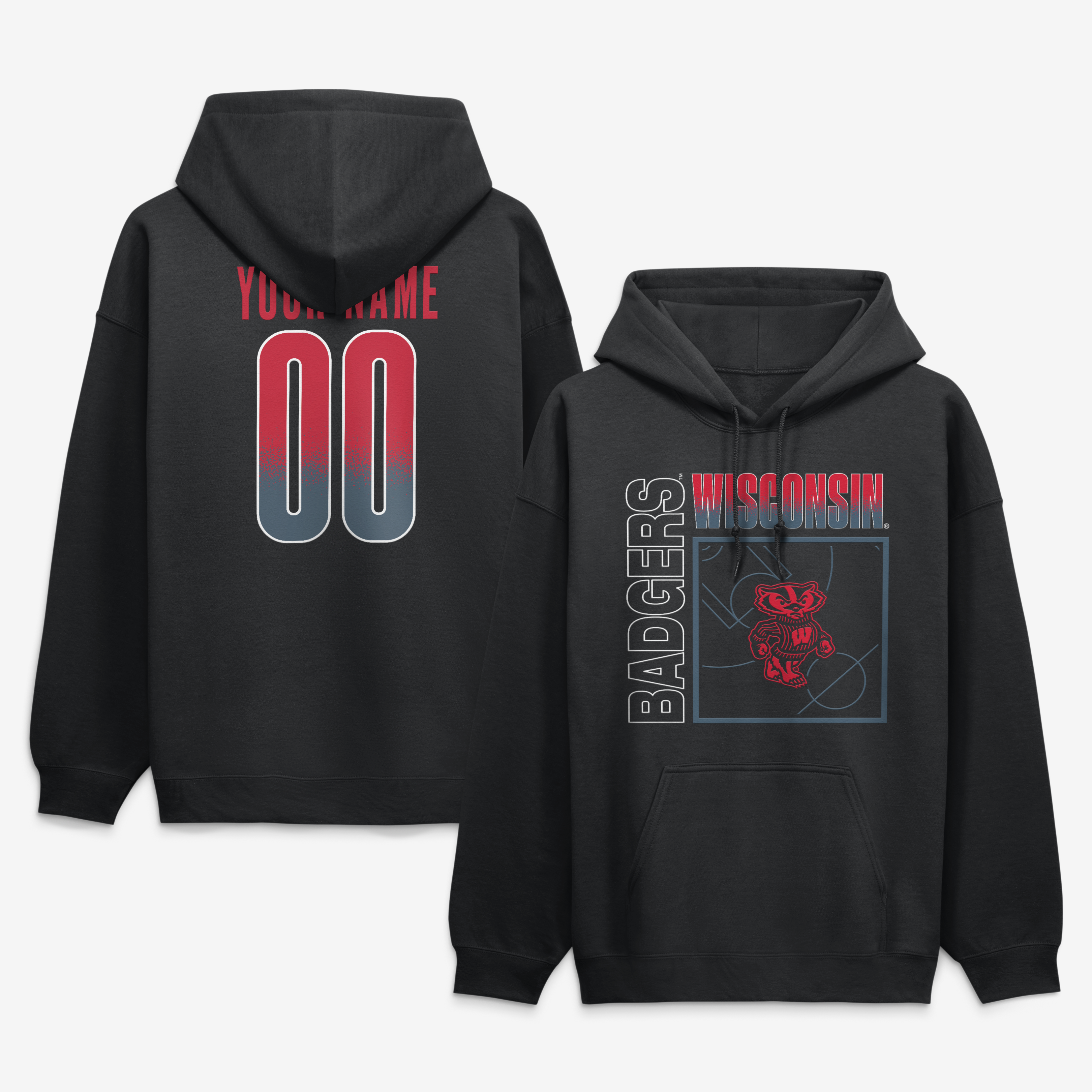 Men’s Black Wisconsin Badgers Home Court Pop Personalized Any Name & Number Hoodie Men’s Black Wisconsin Badgers Home Court Pop Personalized Any Name & Number Hoodie