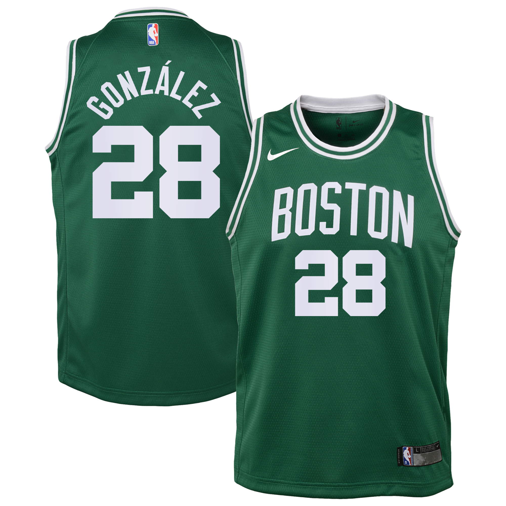 Camiseta Boston Celtics Nike Icon Edition Swingman - Verde Kelly - Hugo González - Juvenil